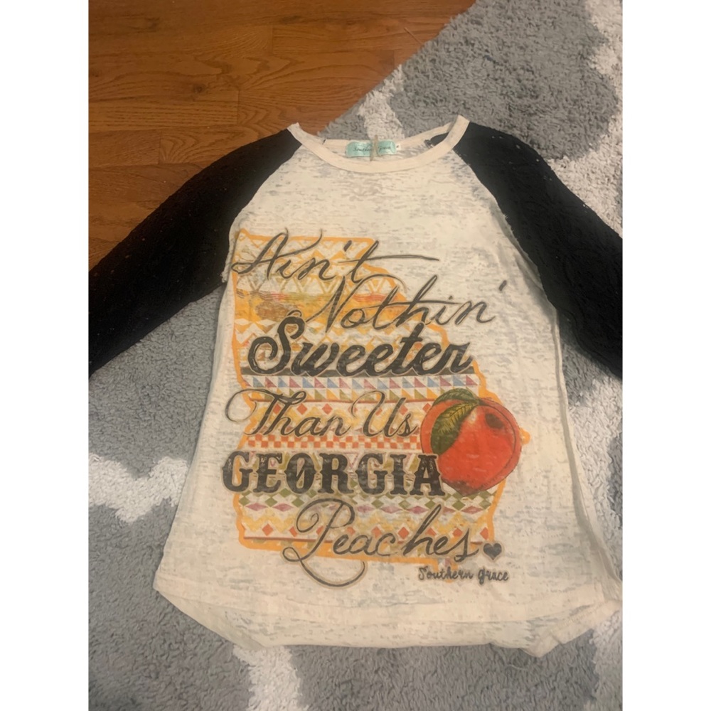 Georgia Peaches Baseball Tee